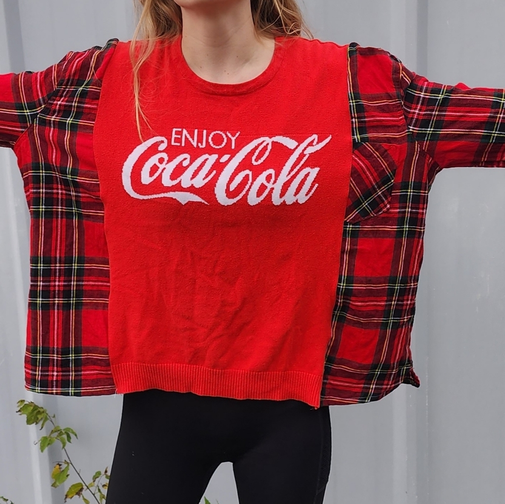 Coca cola Flannel Rework - Picture 3 of 3